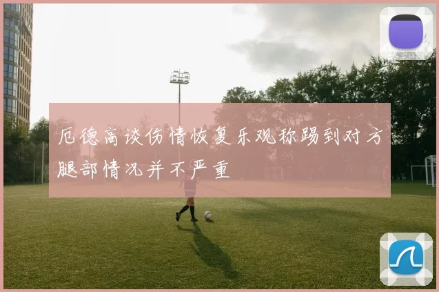 厄德高谈伤情恢复乐观称踢到对方腿部情况并不严重
