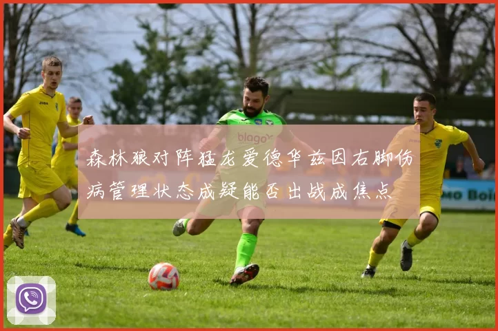 森林狼对阵猛龙爱德华兹因右脚伤病管理状态成疑能否出战成焦点